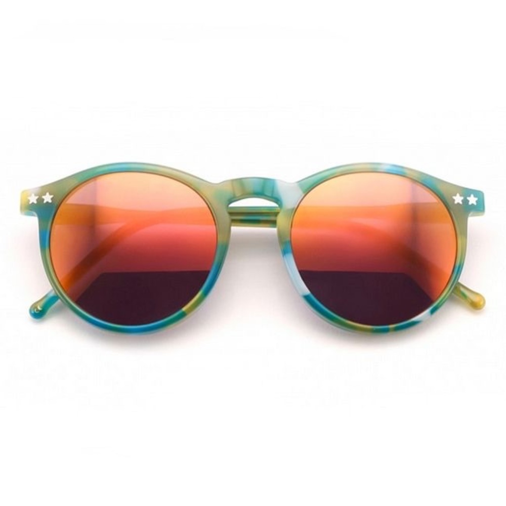 Wildfox Steff Seaweed Mirrored Sunglasses